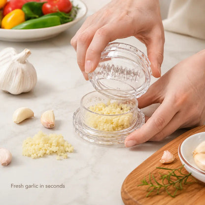 ⚡️Last Day 70% OFF - 🧄Clear Manual Garlic Twister and Ginger Mincer Tool