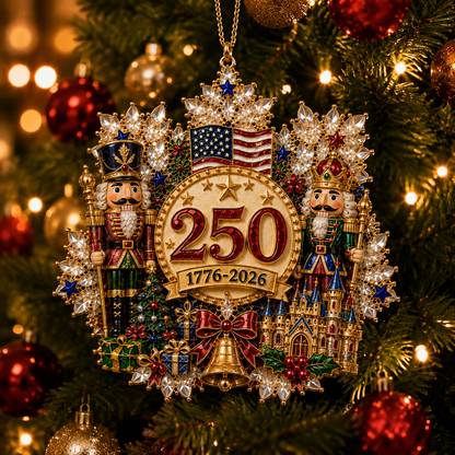 🔥LAST DAY 75% OFF!!🔥 America 250 Crystal Snowflake Heritage Ornament™