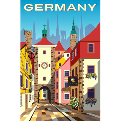 Germany - 317 Pieces Wooden Puzzle