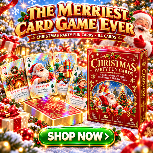 🔥Limited time 49% OFF -🃏 🎅 Christmas Party Fun Playing Cards -Make Your Christmas Game Night More Fun!