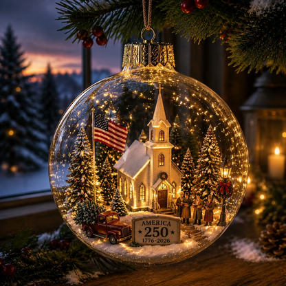 🔥Last Day: Huge Discounts!!🔥 America 250 Heritage Crystal Ornament™
