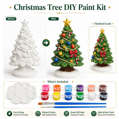 🔥Limited time 70% OFF -🎄- 🎨 Beginner-Friendly DIY Christmas Figurine Painting Kit | Create Your Own Festive Holiday Decorations 🎄💕