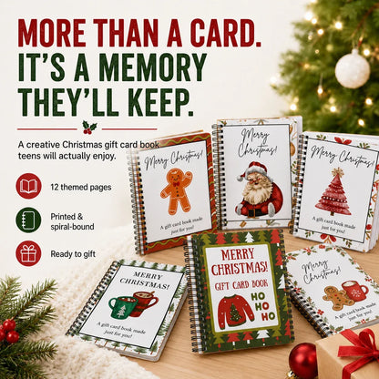 🔥Last 40pcs🎉-🎁Christmas Gift Card Book