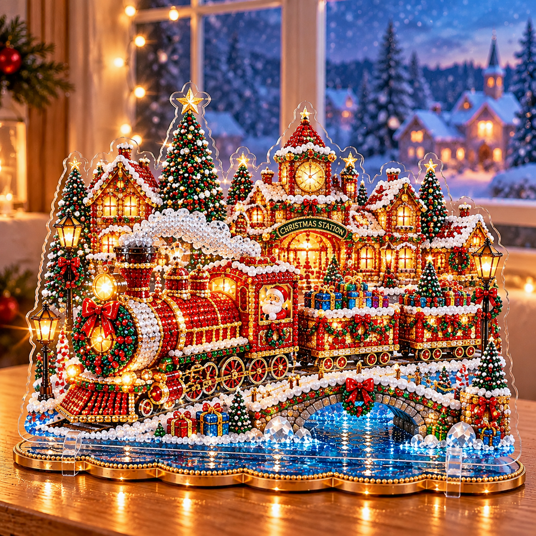 🔥Limited time 49% OFF -🎄❤️ DIY Christmas Village Diamond Art – Make Christmas Memories Together