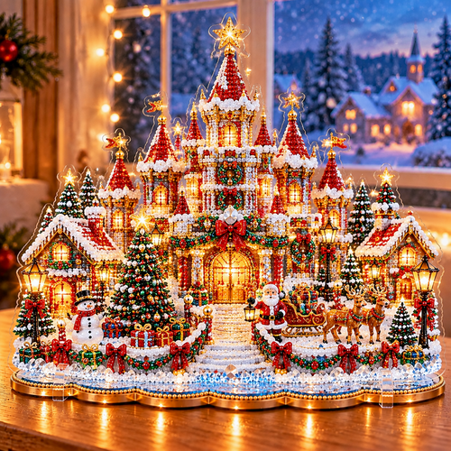 🔥Limited time 49% OFF -🎄❤️ DIY Christmas Village Diamond Art – Make Christmas Memories Together