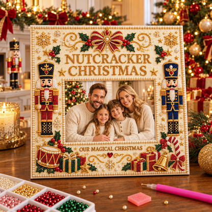 🔥Limited time 49% OFF -🎄❤️ DIY Christmas Pearl Art Photo Frame – Create Memories Together