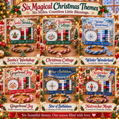🔥Limited time 49% OFF - 🎄💖Christmas Wishes Kumihimo Bracelet Making Kit – Weave Love into Every Bracelet!
