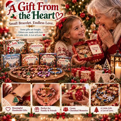 🔥Limited time 49% OFF - 🎄💖Christmas Wishes Kumihimo Bracelet Making Kit – Weave Love into Every Bracelet!