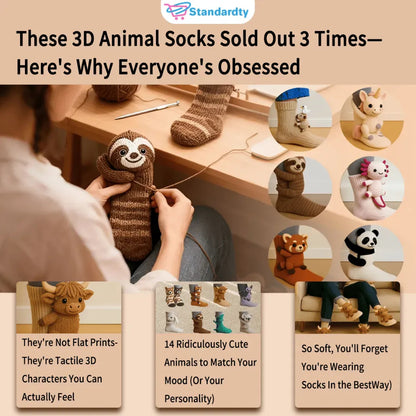🔥LAST DAY 49% OFF - 🦥Animal Socks🧦