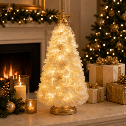 DIY Lighted Christmas Tree Craft Kit with 6-Hour Timer