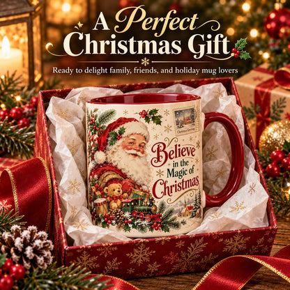 🔥Limited time 49% OFF -🎄☕Vintage Christmas Porcelain Mug – Bring Holiday Charm to Every Sip!