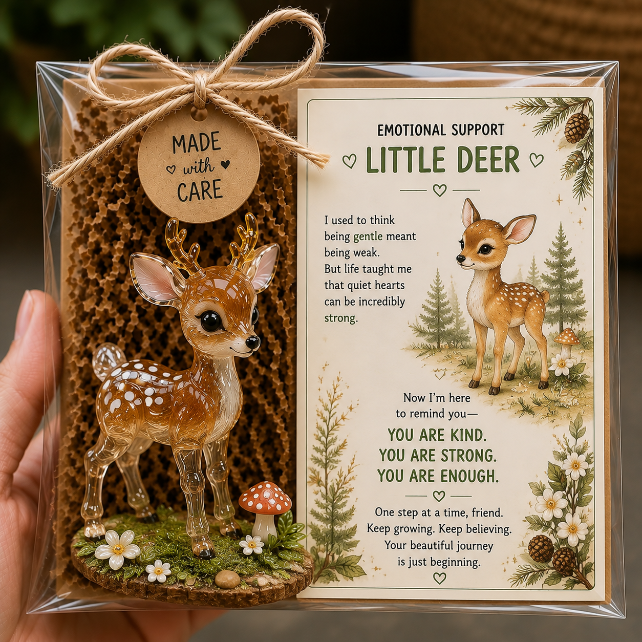 💌 Emotional Support Glass Animal Gift Set | 7 Meaningful Designs with Encouragement Card & Gift-Ready Packaging ✨