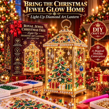 🔥Limited time 70% OFF - ✨💎DIY Light-Up Diamond Art Lantern -  Create Your Own Sparkling Glow