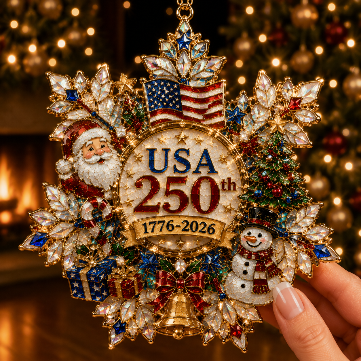 🔥Last 30pcs🔥✨ Limited anniversary edition✨⏰70% OFF!🔥Snowflake Christmas tree ornament