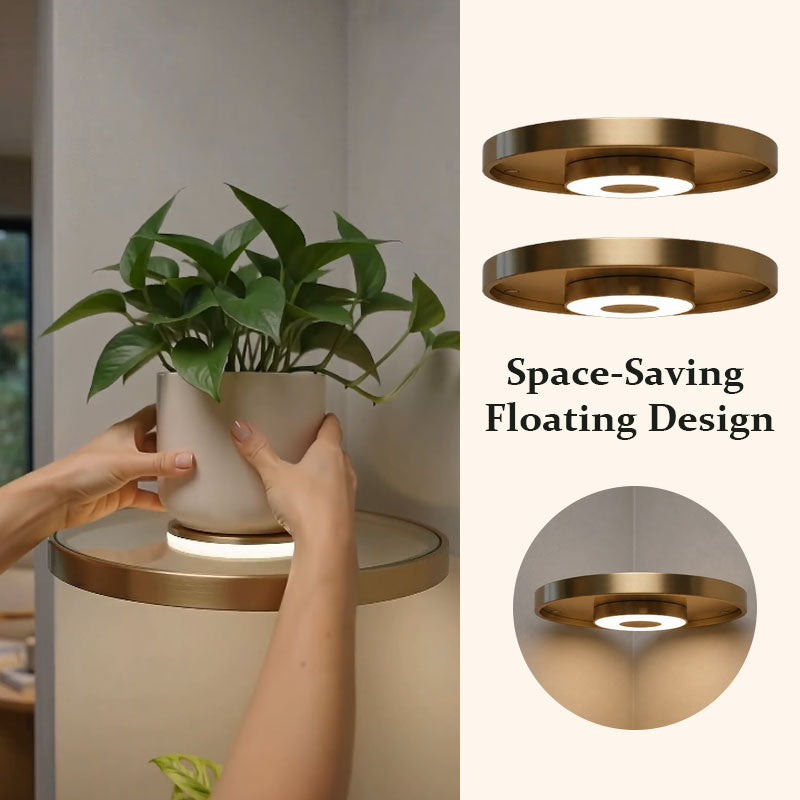 🔥Limited time 70% OFF - 🌟Floating Wall Shelf with Built-in Ambient LED Light&USB Charging🌲