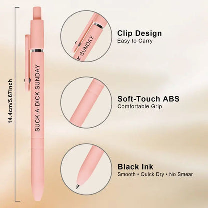 Funny Daily Quote Pen Set – 7PCS Sarcastic Ballpoint Pens Gift Set