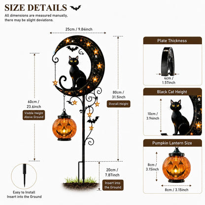 🎃 Halloween Early Bird Sale | 70% OFF Pumpkin Moon Garden Stake Light