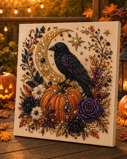🔥 Last Day 75% OFF – 👻✨ Halloween Pearl Art DIY Kit – Turn Tiny Pearls into Spooky-Cute Magic
