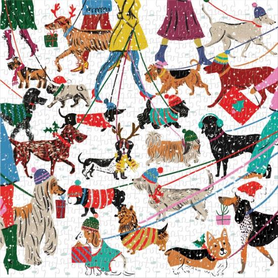 Winter Dogs - 500 Pieces Puzzle