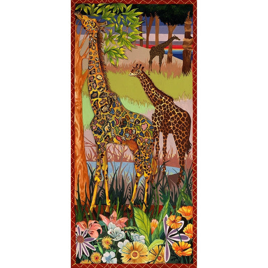 Giraffes - 138 Pieces Wooden Puzzle