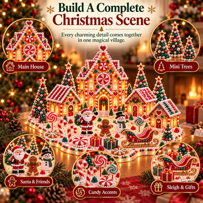 🔥 Limited Time 70% OFF – ✨🔥Magical Christmas Village 3D Gem Art DIY Kit