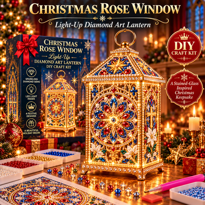 🔥Limited time 70% OFF - ✨💎DIY Light-Up Diamond Art Lantern -  Create Your Own Sparkling Glow