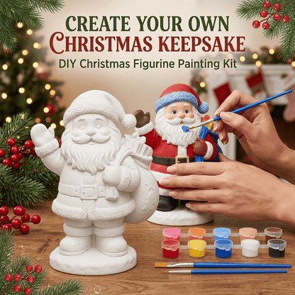 🔥Limited time 70% OFF -🎄- 🎨 Beginner-Friendly DIY Christmas Figurine Painting Kit | Create Your Own Festive Holiday Decorations 🎄💕