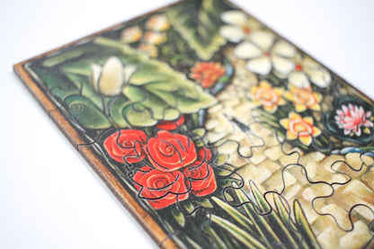 Tropical Garden - 25 Pieces Wooden Puzzle