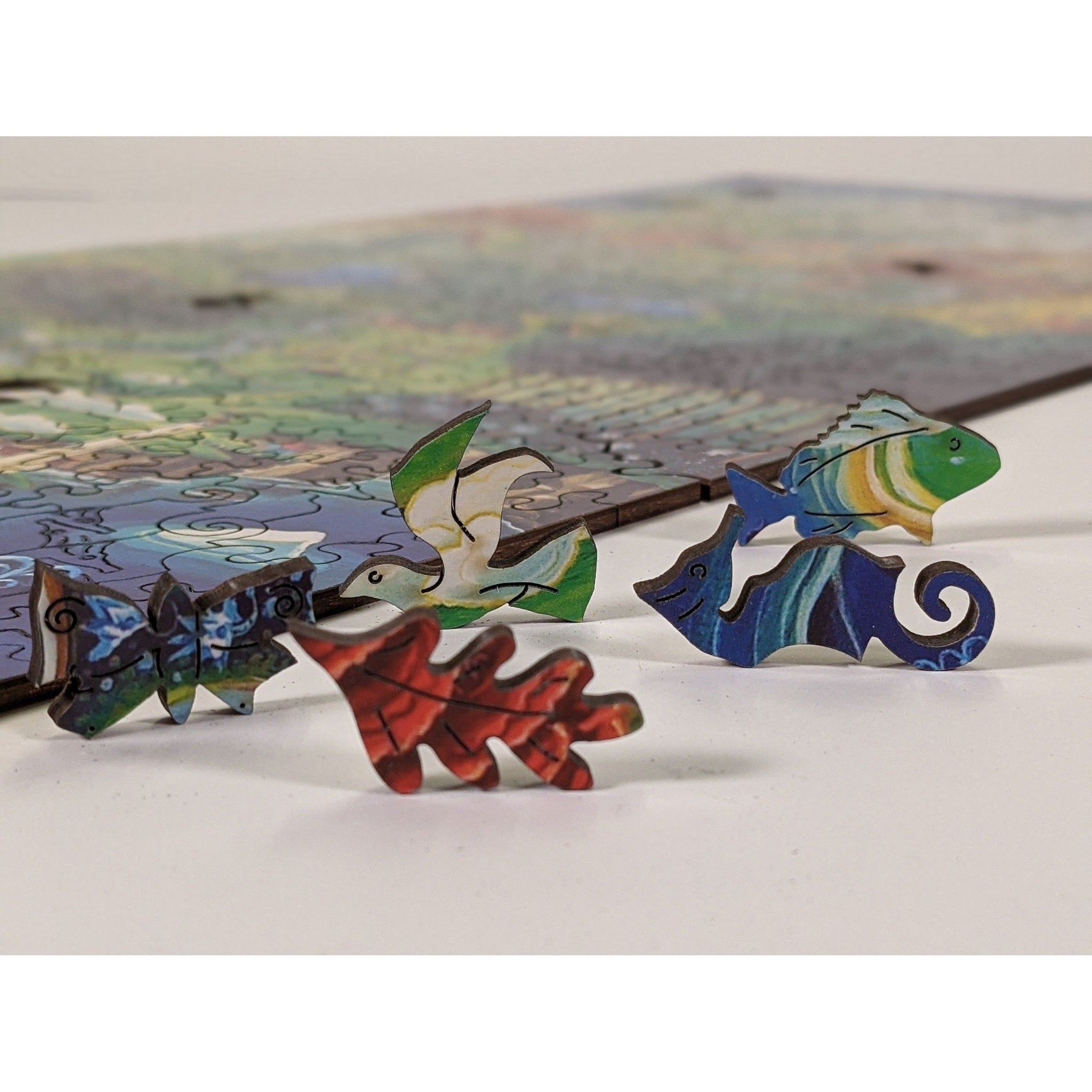Multi-Season Earth Day - 448 Pieces Wooden Puzzle