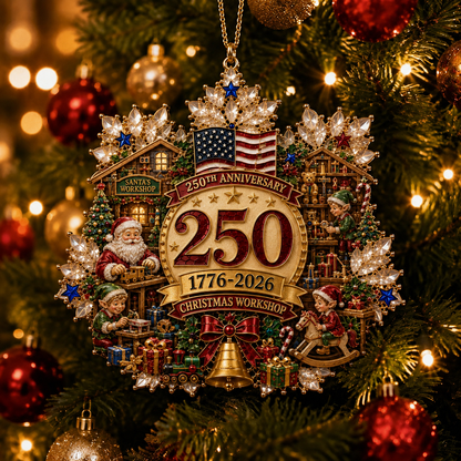 🔥LAST DAY 75% OFF!!🔥 America 250 Crystal Snowflake Heritage Ornament™