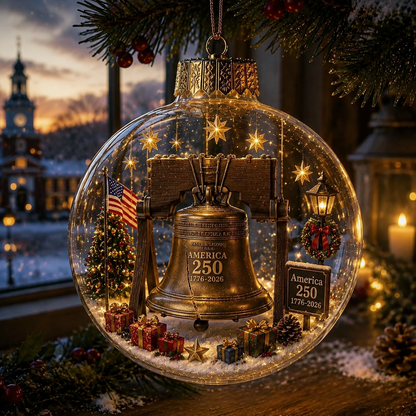 🔥Last Day: Huge Discounts!!🔥 America 250 Heritage Crystal Ornament™