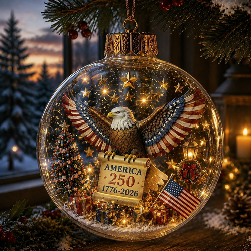 🔥Last Day: Huge Discounts!!🔥 America 250 Heritage Crystal Ornament™