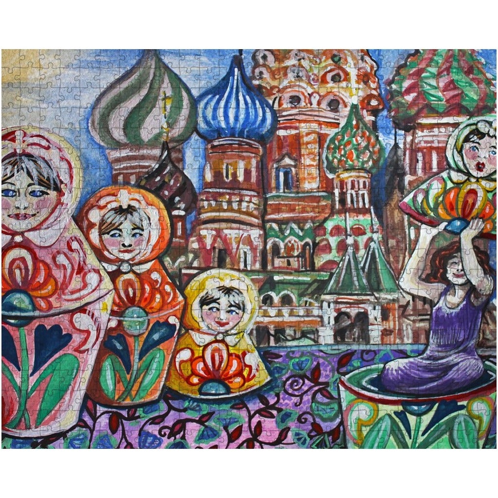 Matryoshka Nesting Dolls At St. Basil’S - 500 Pieces Puzzle