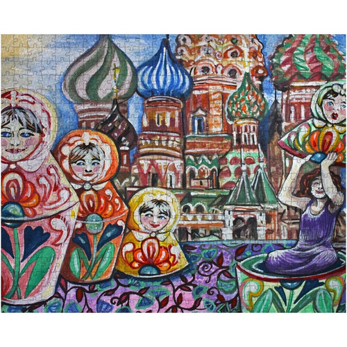 Matryoshka Nesting Dolls At St. Basil’S - 500 Pieces Puzzle
