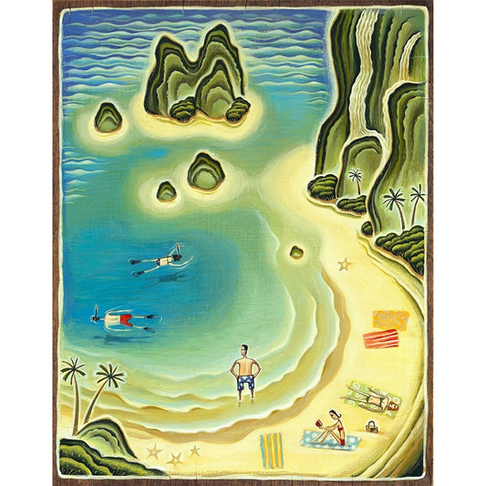 Beach Day - 24 Pieces Wooden Puzzle