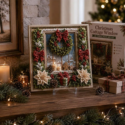 🔥 LAST DAY 50% OFF – 🎄🧵 Premium 3D Christmas Fabric Poke Art Kit