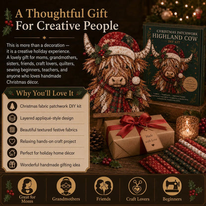 🔥LAST DAY 70% OFF - 🎅Christmas Patchwork Fabric DIY Decor Kit
