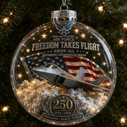 🎄 LAST DAY 75% OFF 🇺🇸 America 250th Military Legacy Light-Up Christmas Ball