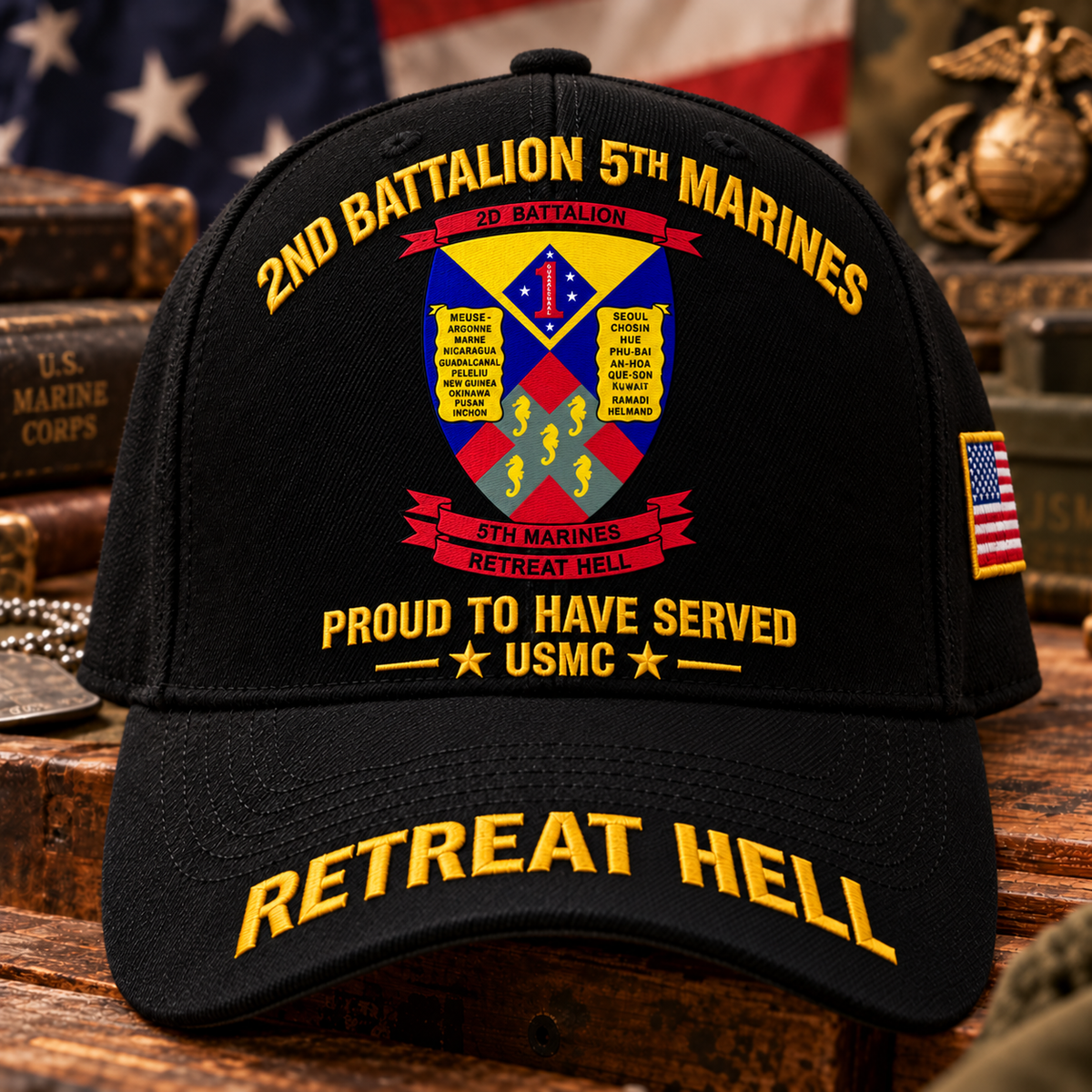 🌲LAST DAY SALE 50% OFF 🎁USMC Infantry Battalion Veteran Cap Collection