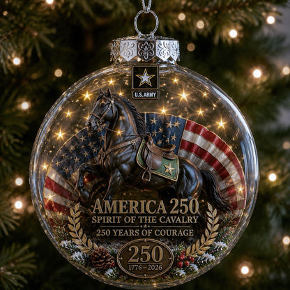 🎄 LAST DAY 75% OFF 🇺🇸 America 250th Military Legacy Light-Up Christmas Ball