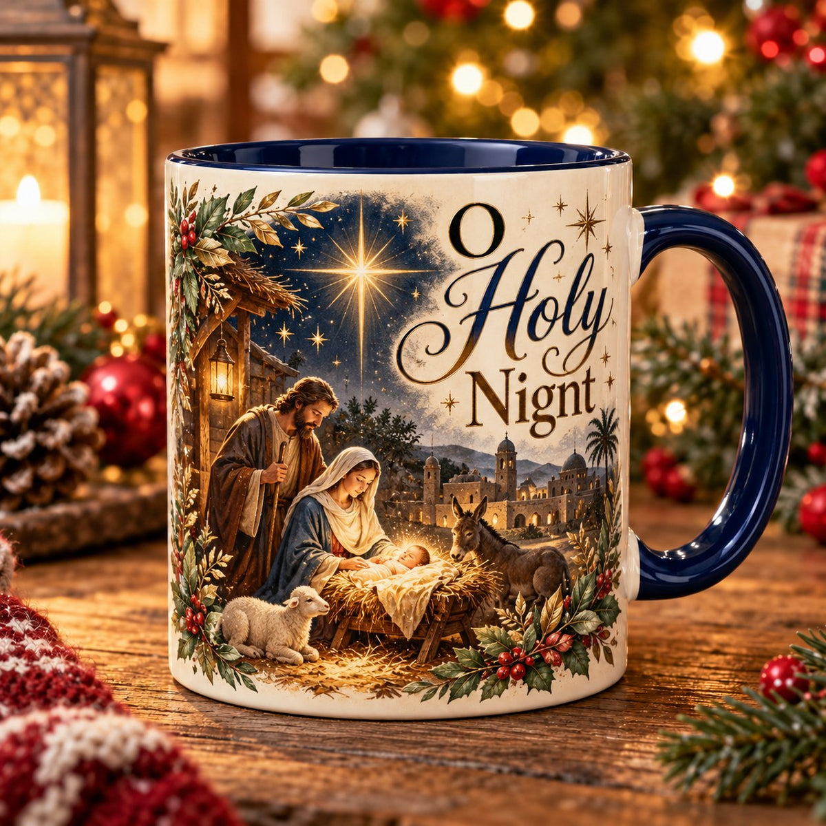 🔥Limited time 49% OFF -🎄☕Vintage Christmas Porcelain Mug – Bring Holiday Charm to Every Sip!