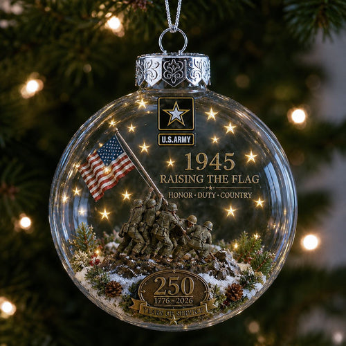 🎄 LAST DAY 75% OFF 🇺🇸 America 250th Military Legacy Light-Up Christmas Ball