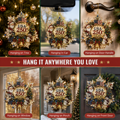 🔥Last 30pcs🔥✨ Limited anniversary edition✨⏰70% OFF!🔥Snowflake Christmas tree ornament