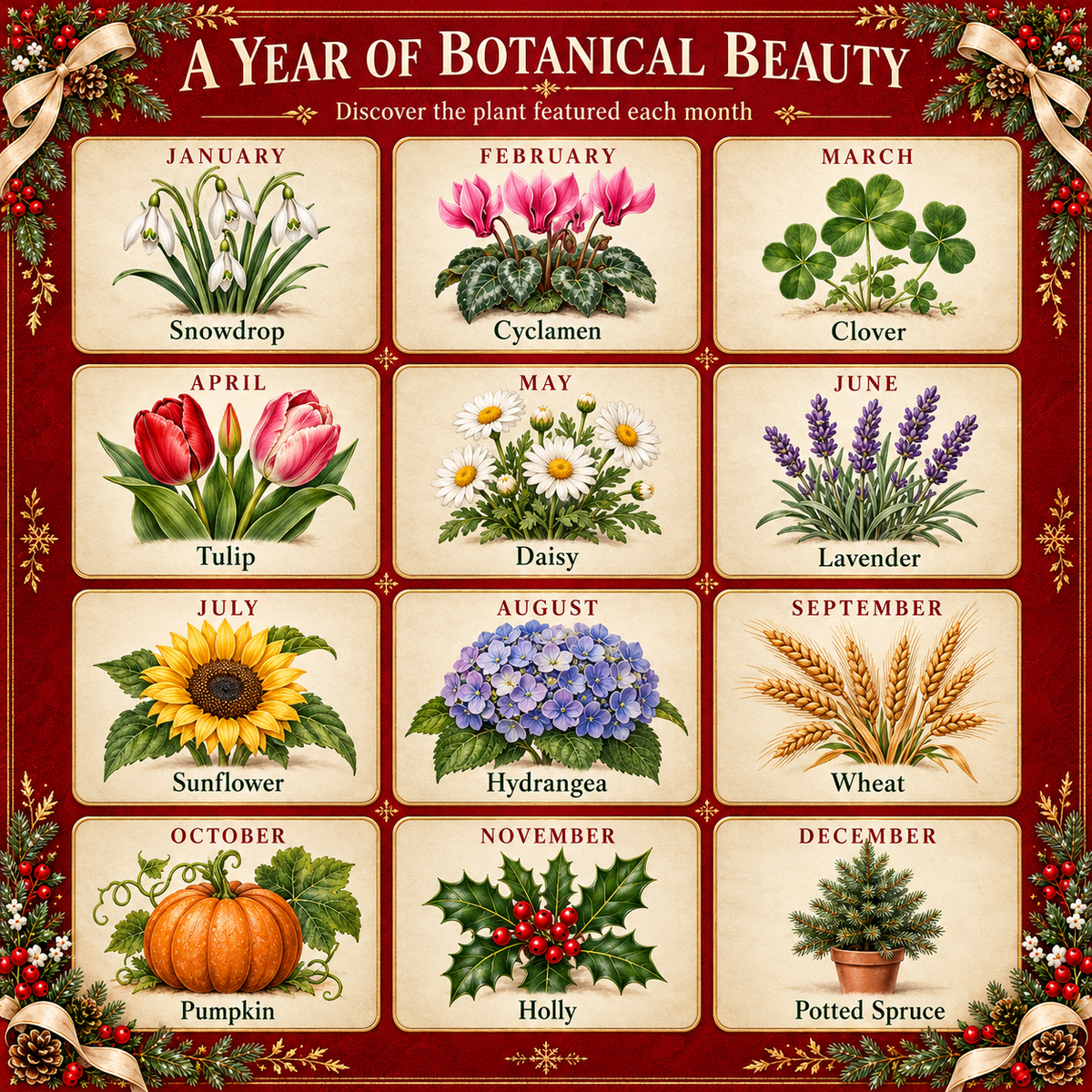 ✨Early Holiday Sale 49% OFF🌱Eco-Friendly Plantable “Timeless” Seed Calendar 2027