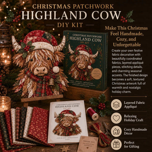 🔥LAST DAY 70% OFF - 🎅Christmas Patchwork Fabric DIY Decor Kit