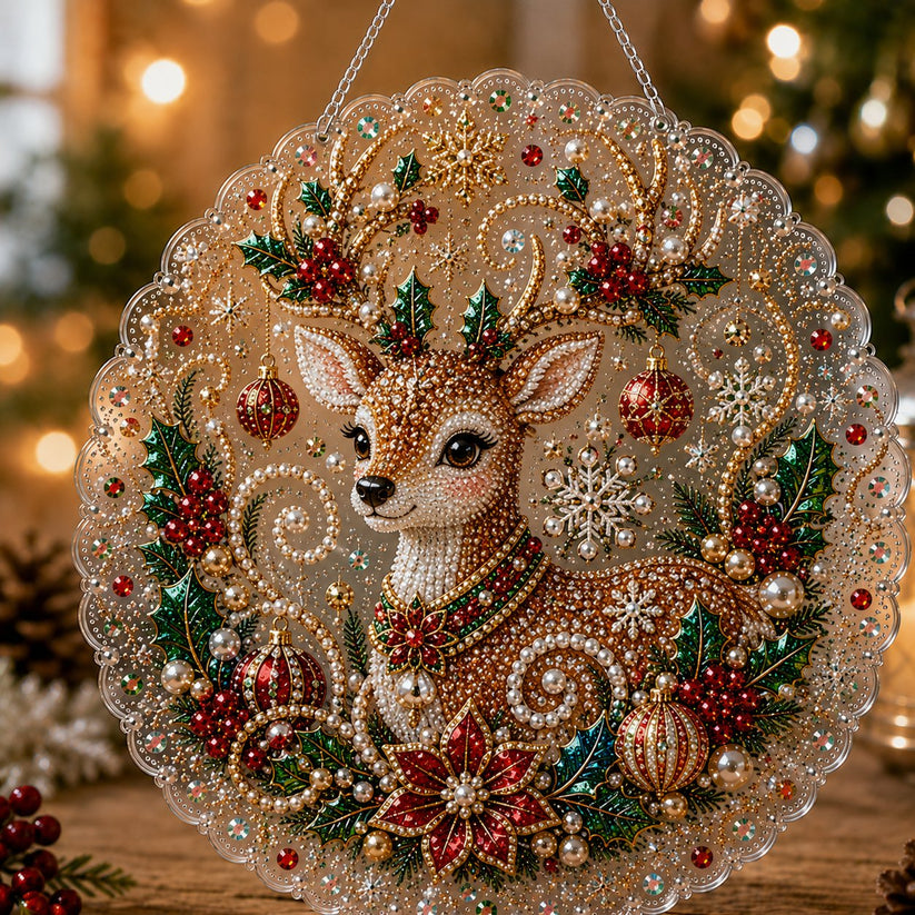 🔥Last Day 49% OFF-🎄Christmas Diamond Art Hanging Ornament Kit