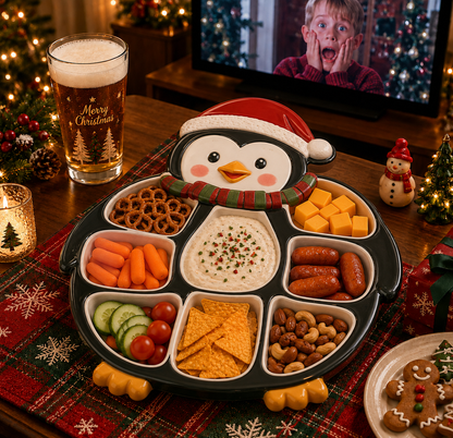 🎅 CHRISTMAS SPECIAL — Festive Character Divided Serving Platter