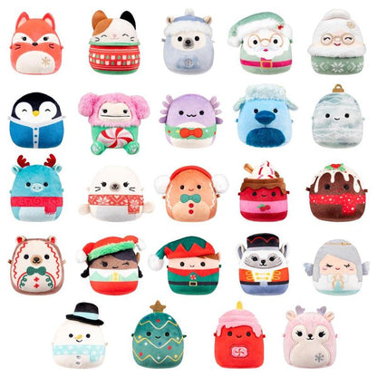 🔥Last 40pcs🎉-✨🎄2026 Squishmallows Micromallows 24-Day Holiday Plush Advent Calendar
