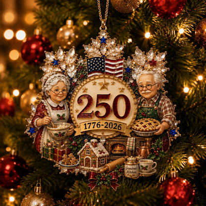 🔥LAST DAY 75% OFF!!🔥 America 250 Crystal Snowflake Heritage Ornament™