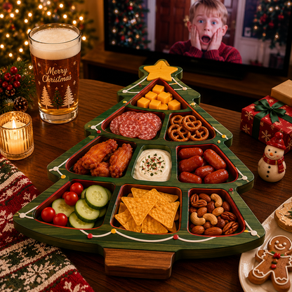 🎅 CHRISTMAS SPECIAL — Festive Character Divided Serving Platter